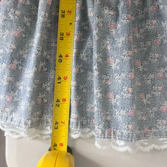 Gunne Sax Vintage 1970's Cottagecore Puff Sleeve Floral Sz 9 Midi Dress - Picture 16 of 16